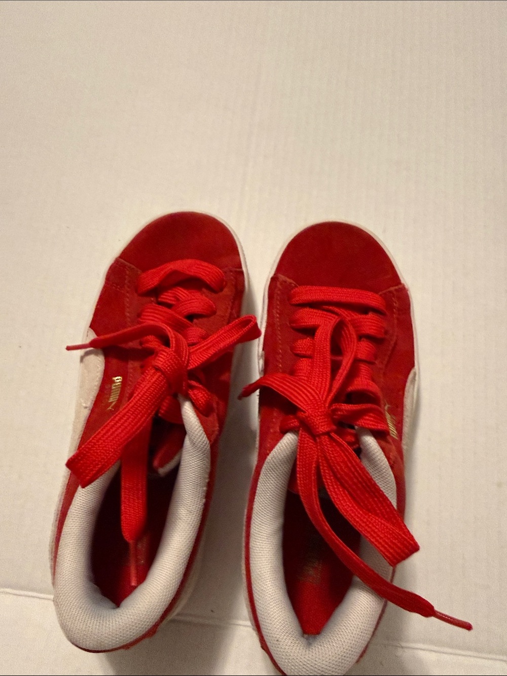 Puma Red Kids Low-Top Sneakers